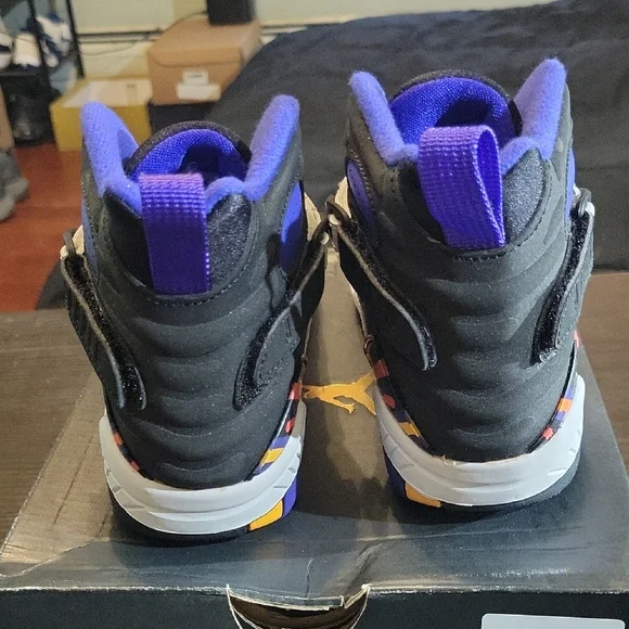 Air Jordan 8 Retro BP (PS) Rare "Three-Peat" (2015) B3Y/G4.5 NEW W/OG BOX - Picture 5 of 11